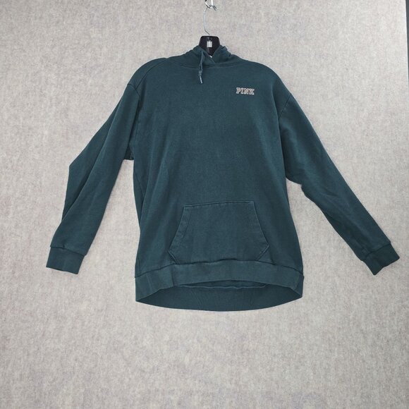 Victorias Secret PINK Teal Oversized Hoodie Sweatshirt S/P - Picture 1 of 5